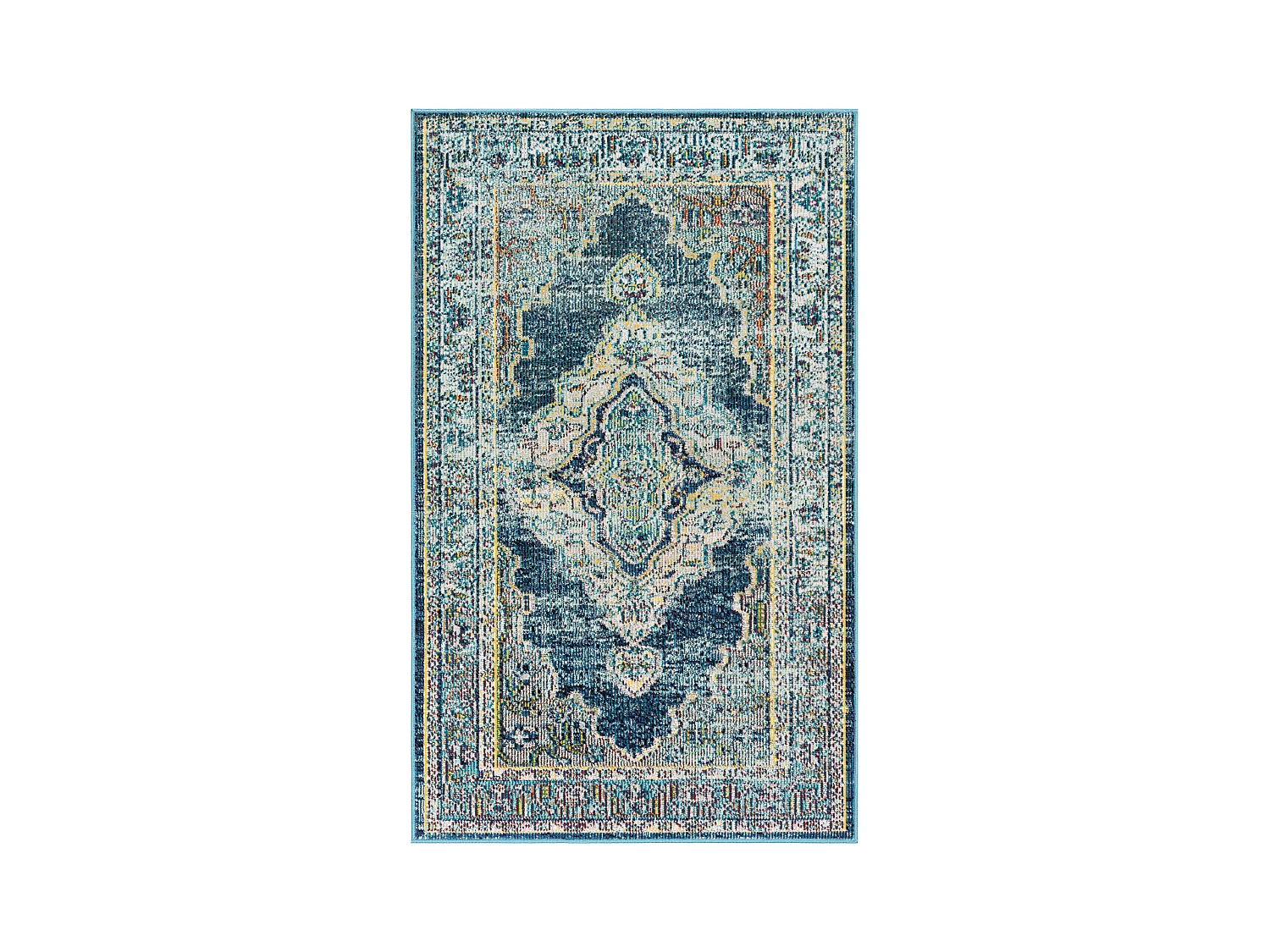 Tapis Bleu/Jaune 91 X 152 cm - Dahila