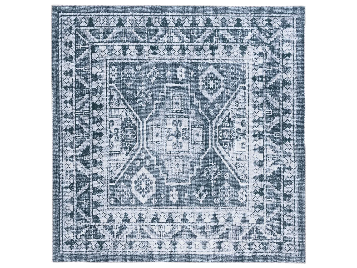 Tapis Gris Vert/Ivoire 183 X 183 cm - Fatima