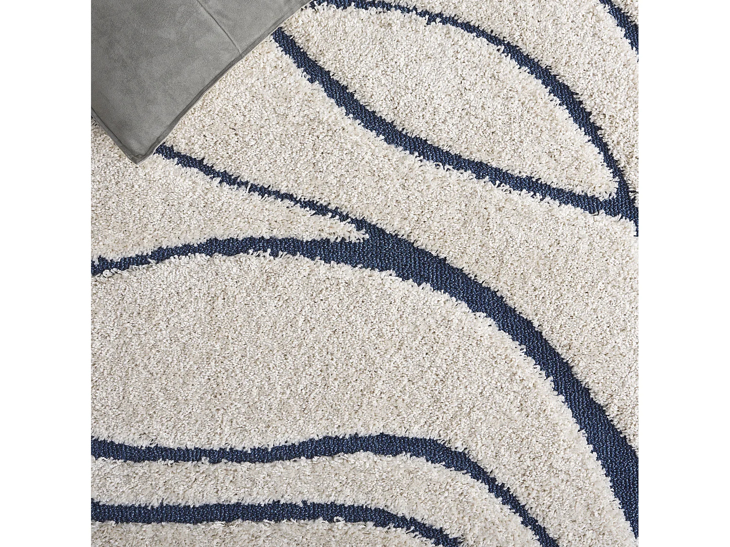 Tapis Crème/Bleu 61 X 91 cm - Naples