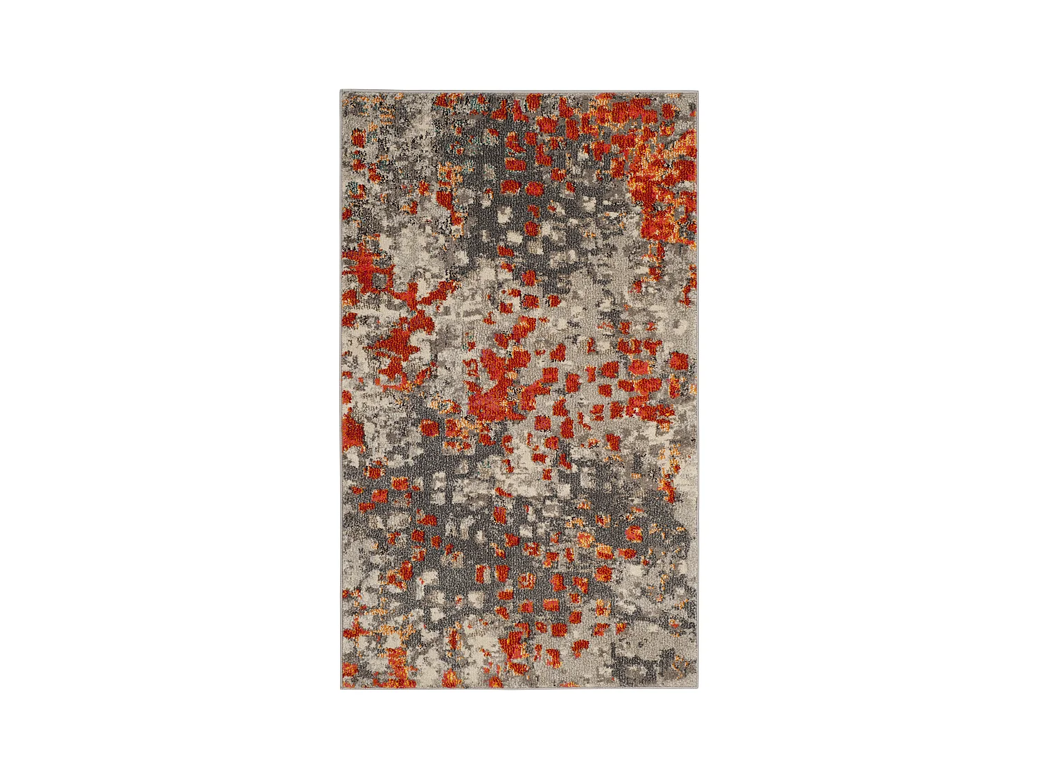 Tapis Gris/Orange 122 X 170 cm - Alec