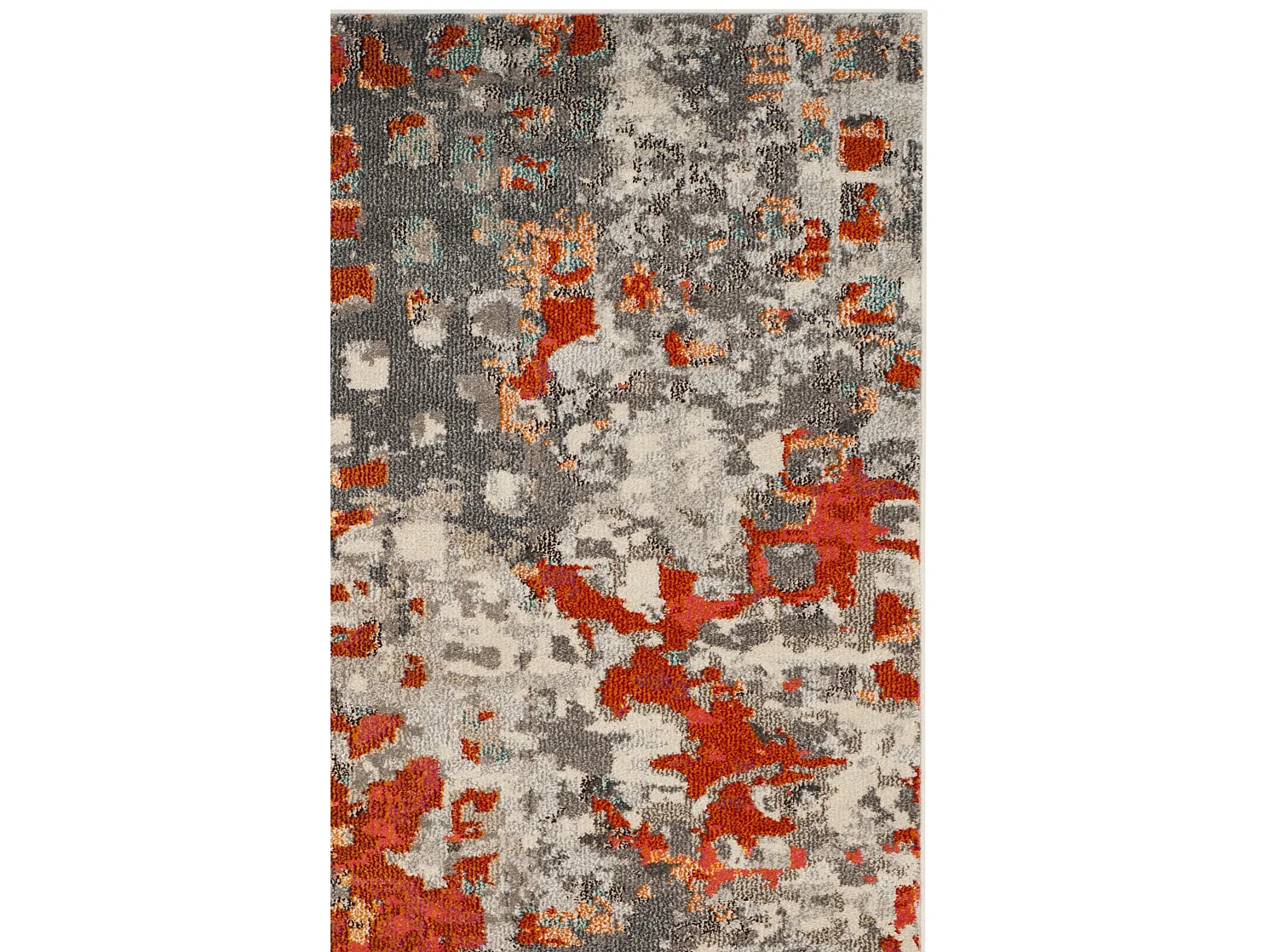 Tapis Gris/Orange 122 X 170 cm - Alec