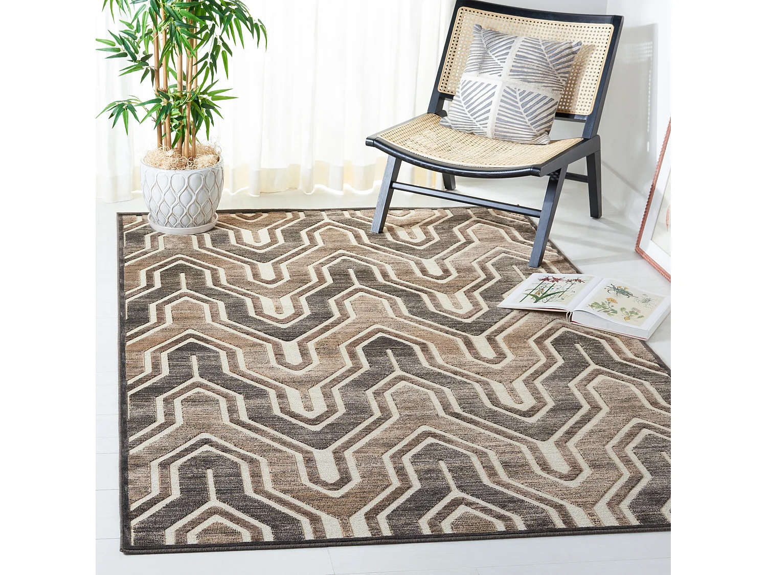 Tapis Gris/Neutre 160 X 229 cm - Grenada