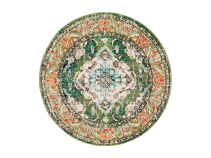 Tapis Vert forêt/Bleu clair 122 X 122 cm - Milà