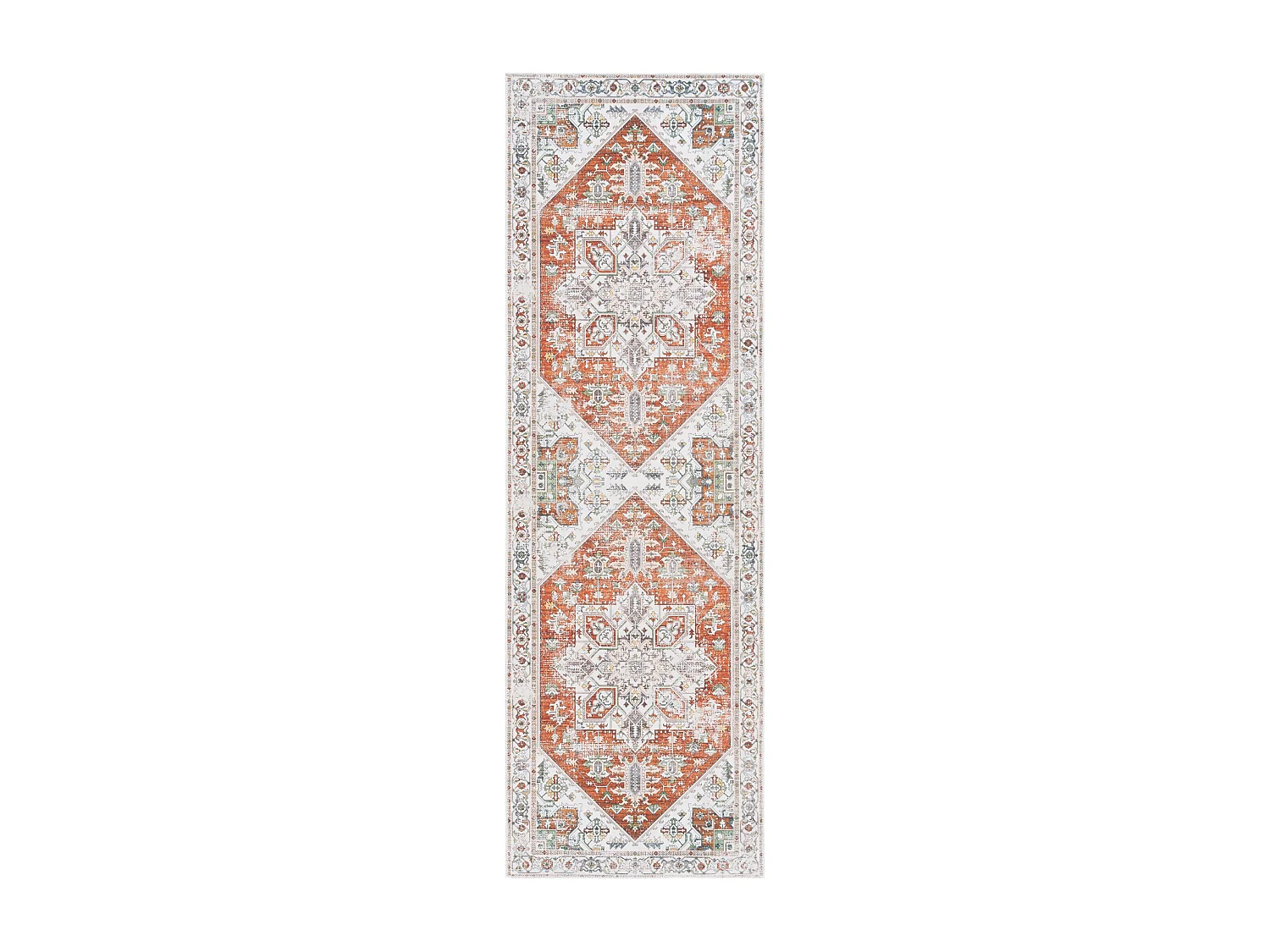 Tapis Ivoire/Rouille 76 X 244 cm - Denver