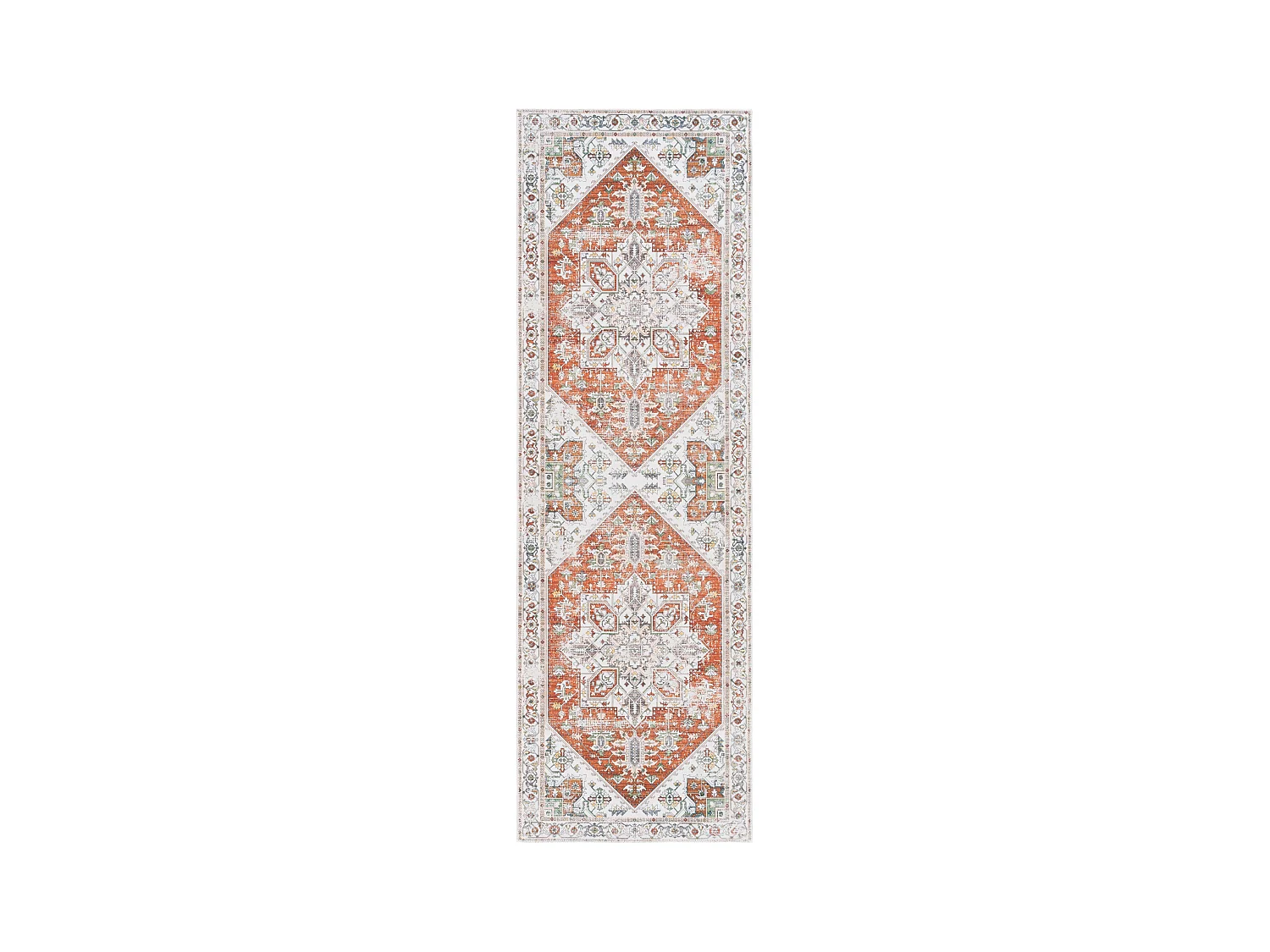 Tapis Ivoire/Rouille 76 X 244 cm - Denver
