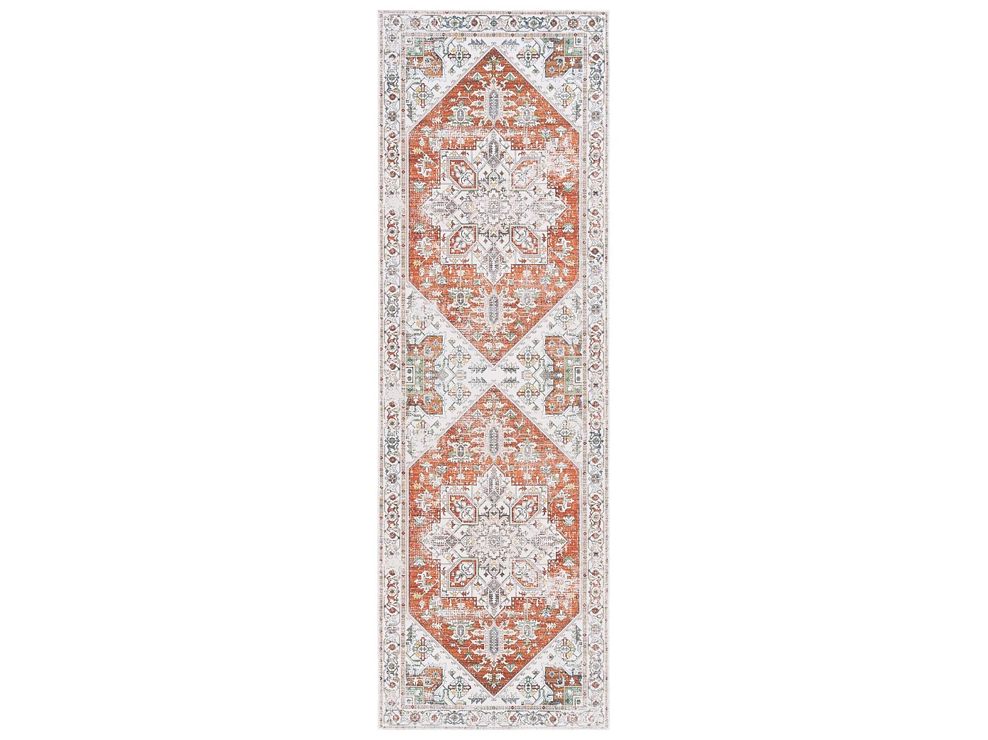 Tapis Ivoire/Rouille 76 X 244 cm - Denver