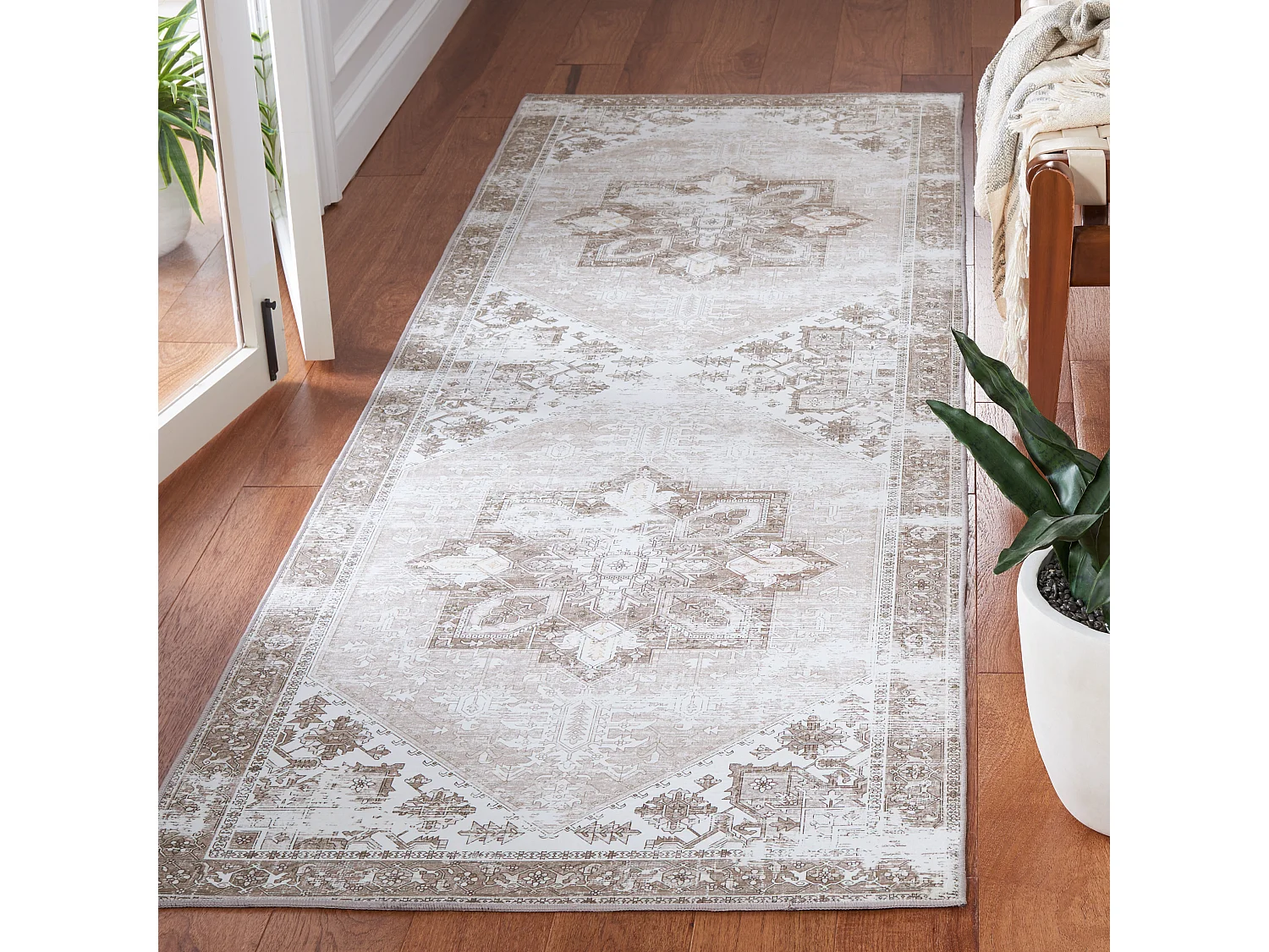 Tapis Sage/Ivoire 76 X 183 cm - Kushim