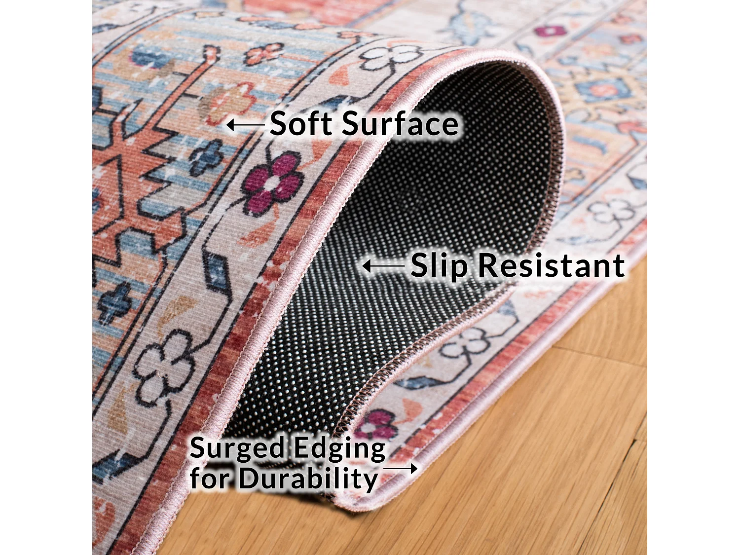 Tapis Beige/Bleu 76 X 122 cm - Tripp