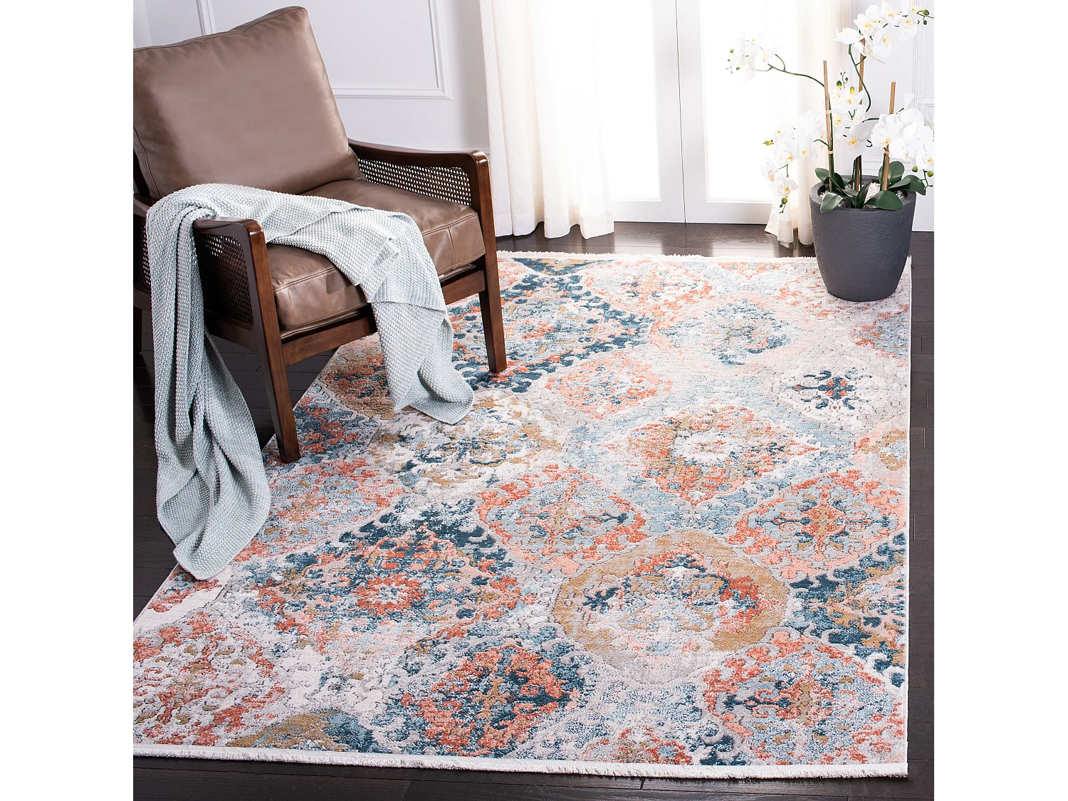 Tapis Bleu/Rose 122 X 183 cm - Charli