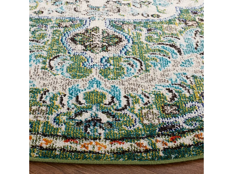 Tapis Vert/Turquoise 122 X 122 cm - Maia