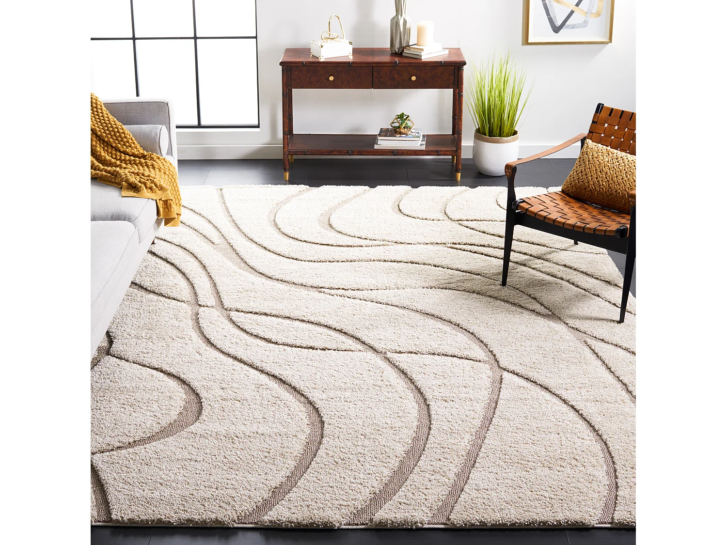 Tapis Crème/Beige 236 x 305 cm - Naples