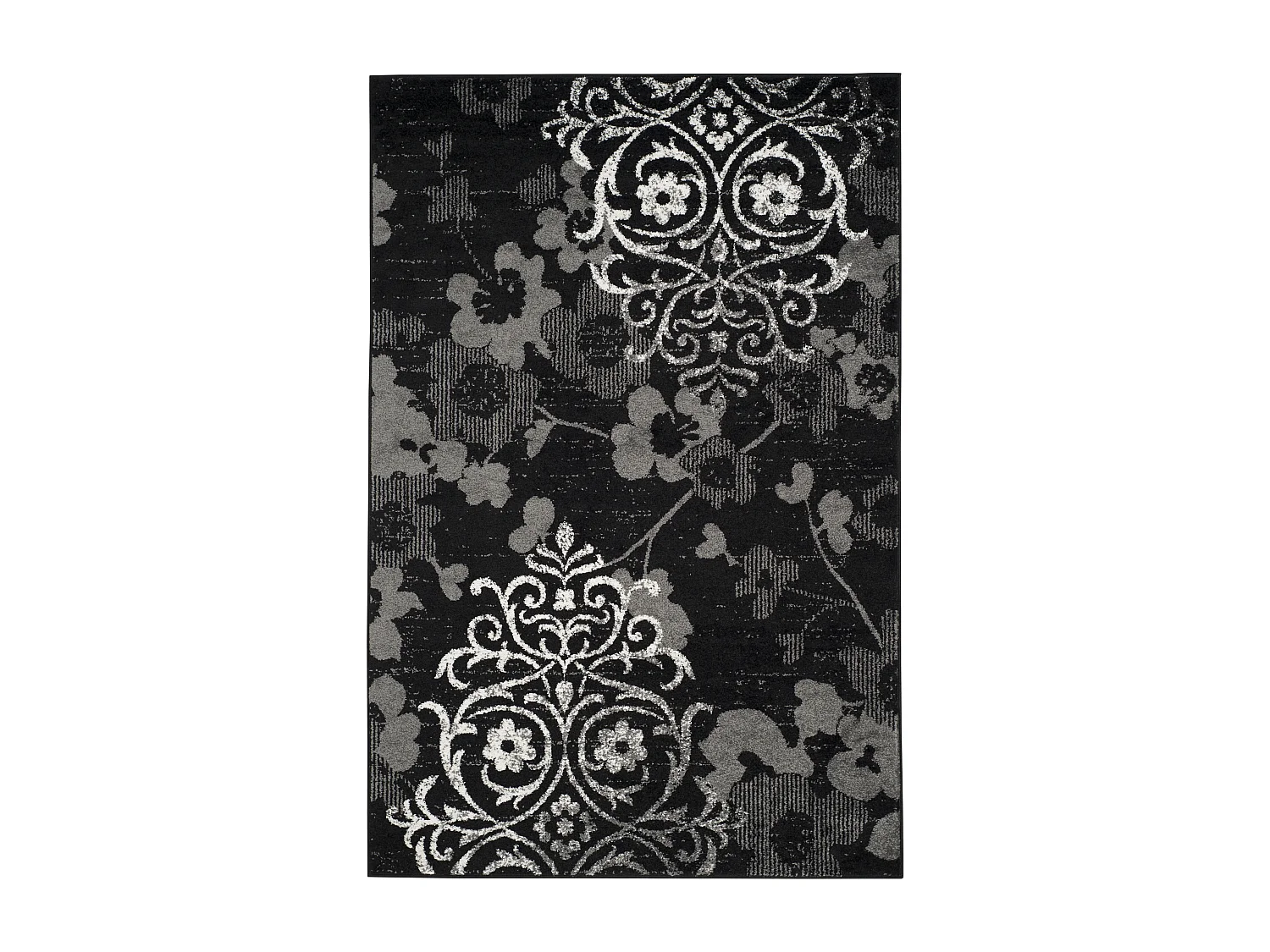Tapis Noir/Gris 122 X 183 cm - Bryana