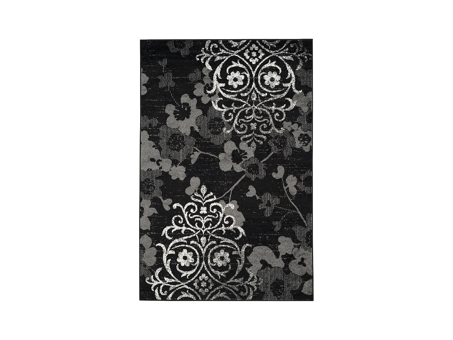 Tapis Noir/Gris 122 X 183 cm - Bryana