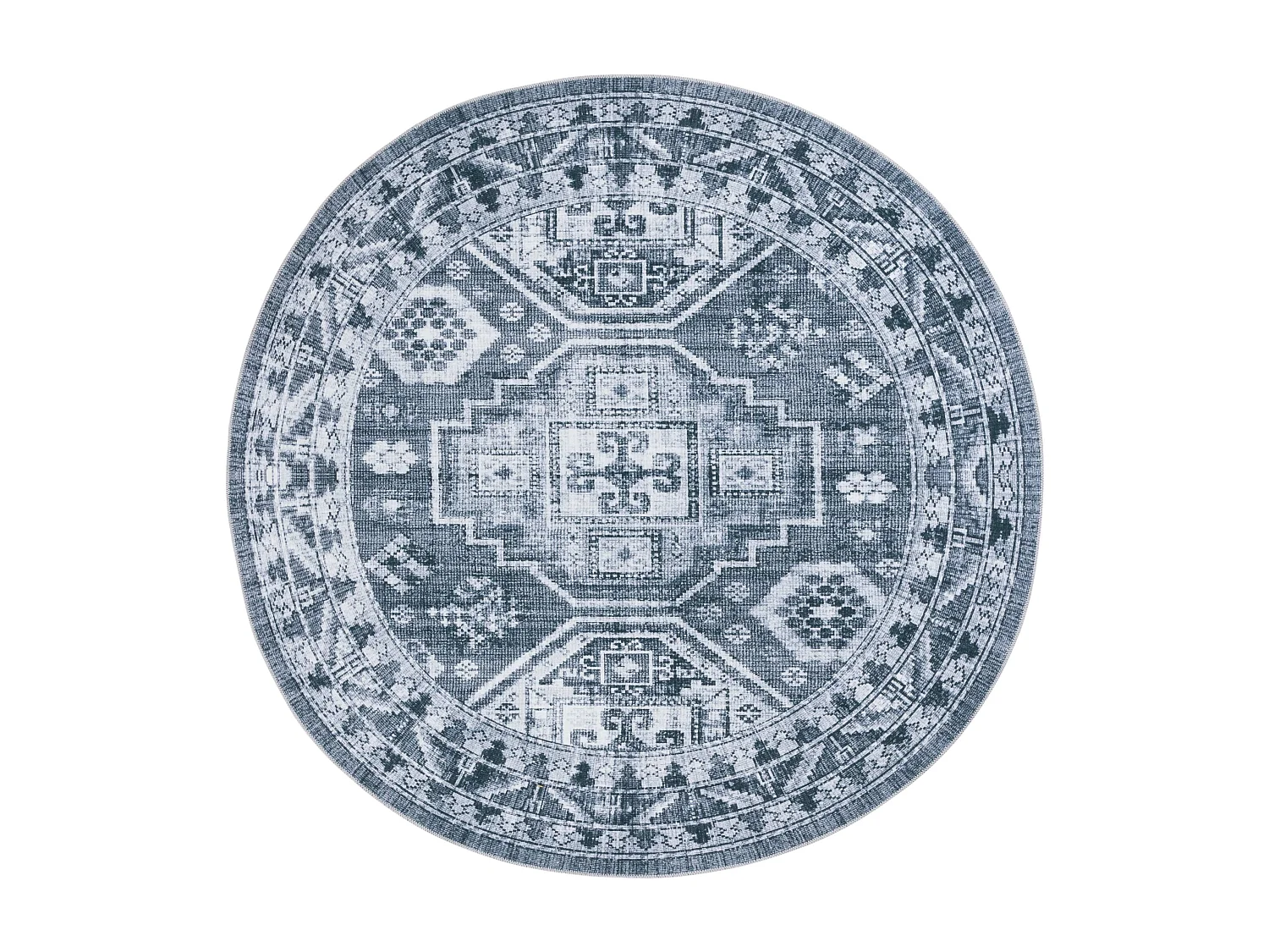 Tapis Gris Vert/Ivoire 183 X 183 cm - Fatima