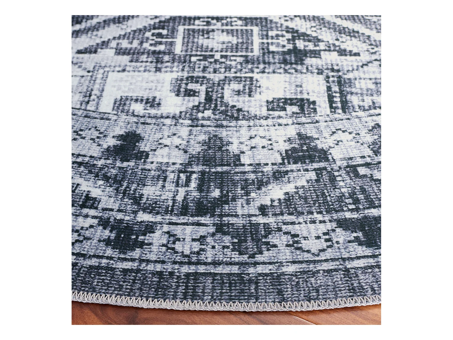 Tapis Gris Vert/Ivoire 183 X 183 cm - Fatima