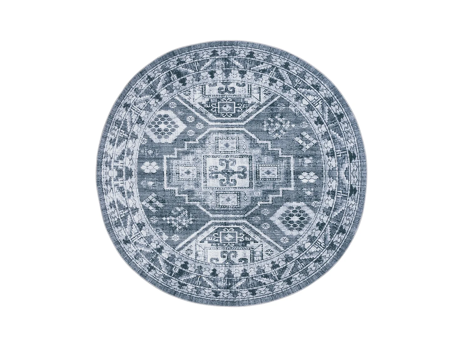 Tapis Gris Vert/Ivoire 183 X 183 cm - Fatima