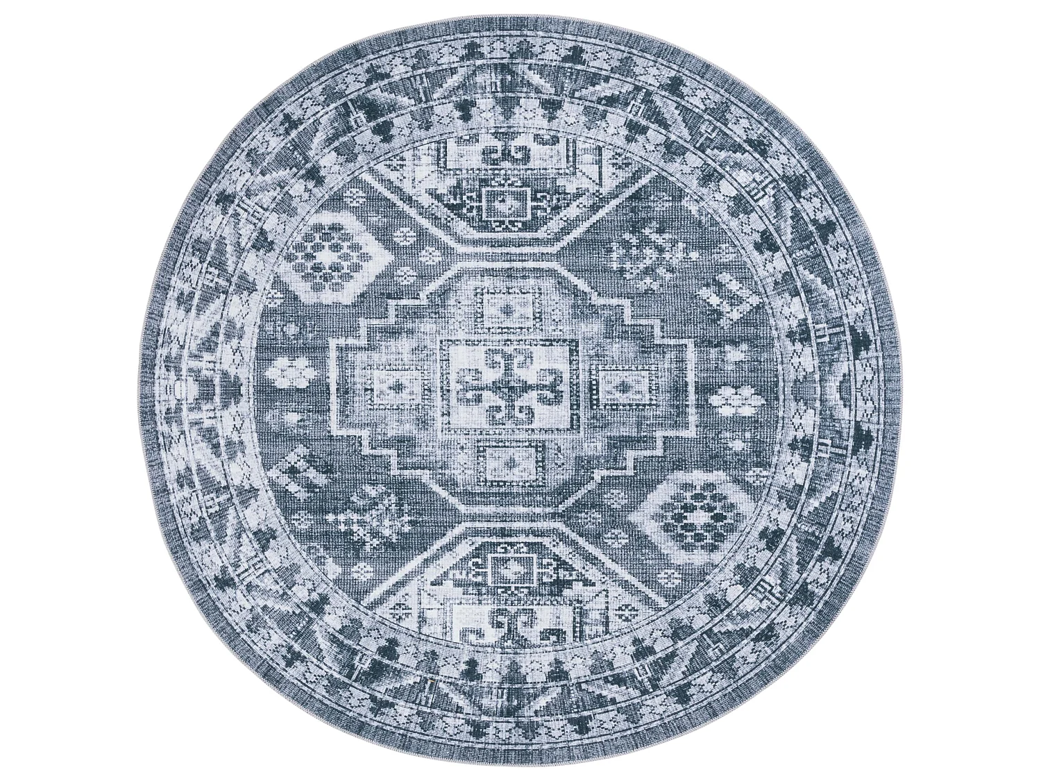 Tapis Gris Vert/Ivoire 183 X 183 cm - Fatima