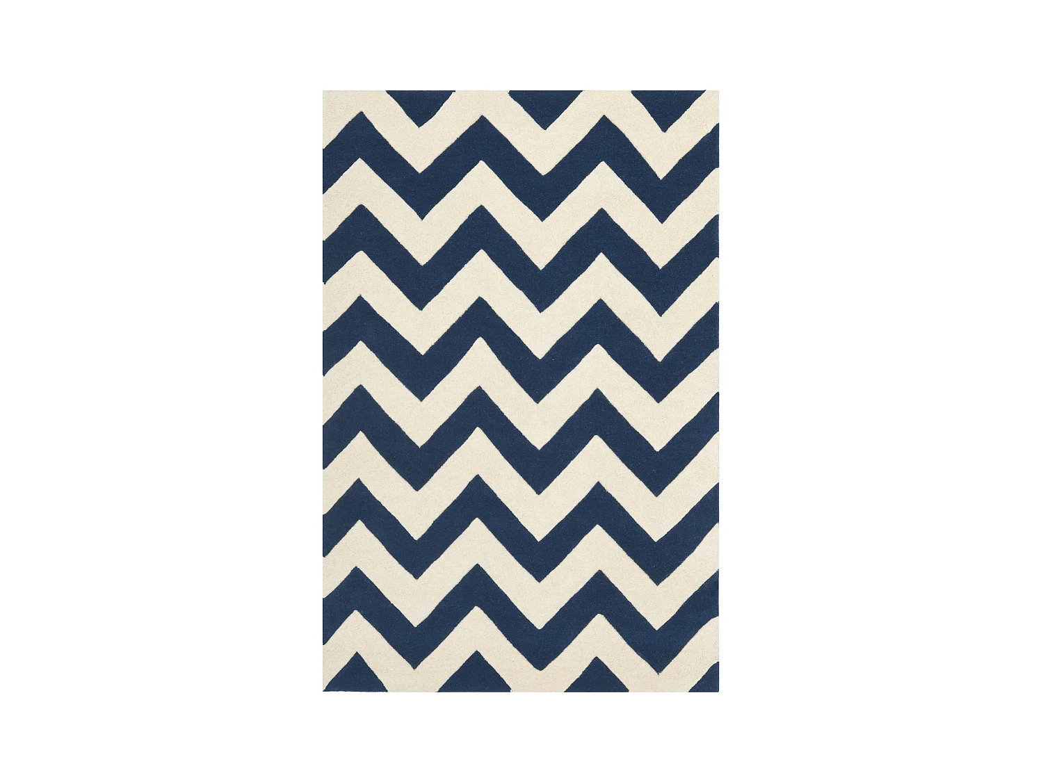 Tapis Bleu Marine/Neutre 91 X 152 cm - Anneliese