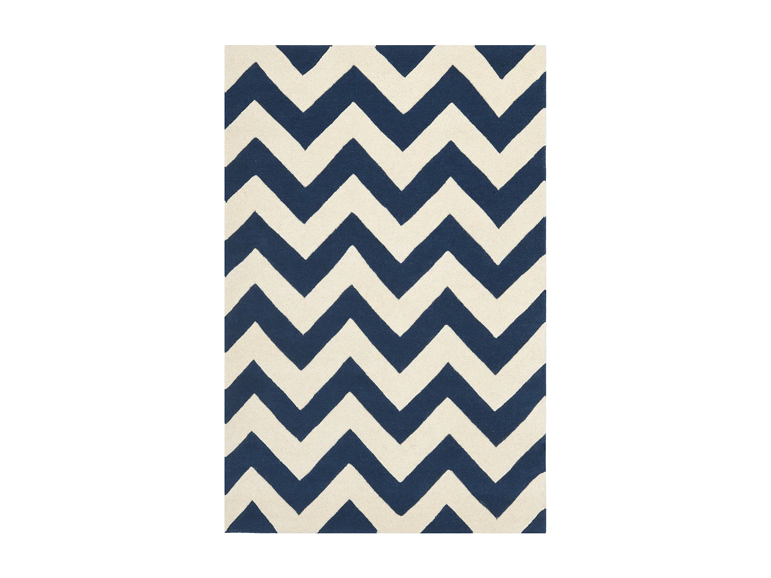 Tapis Bleu Marine/Neutre 91 X 152 cm - Anneliese