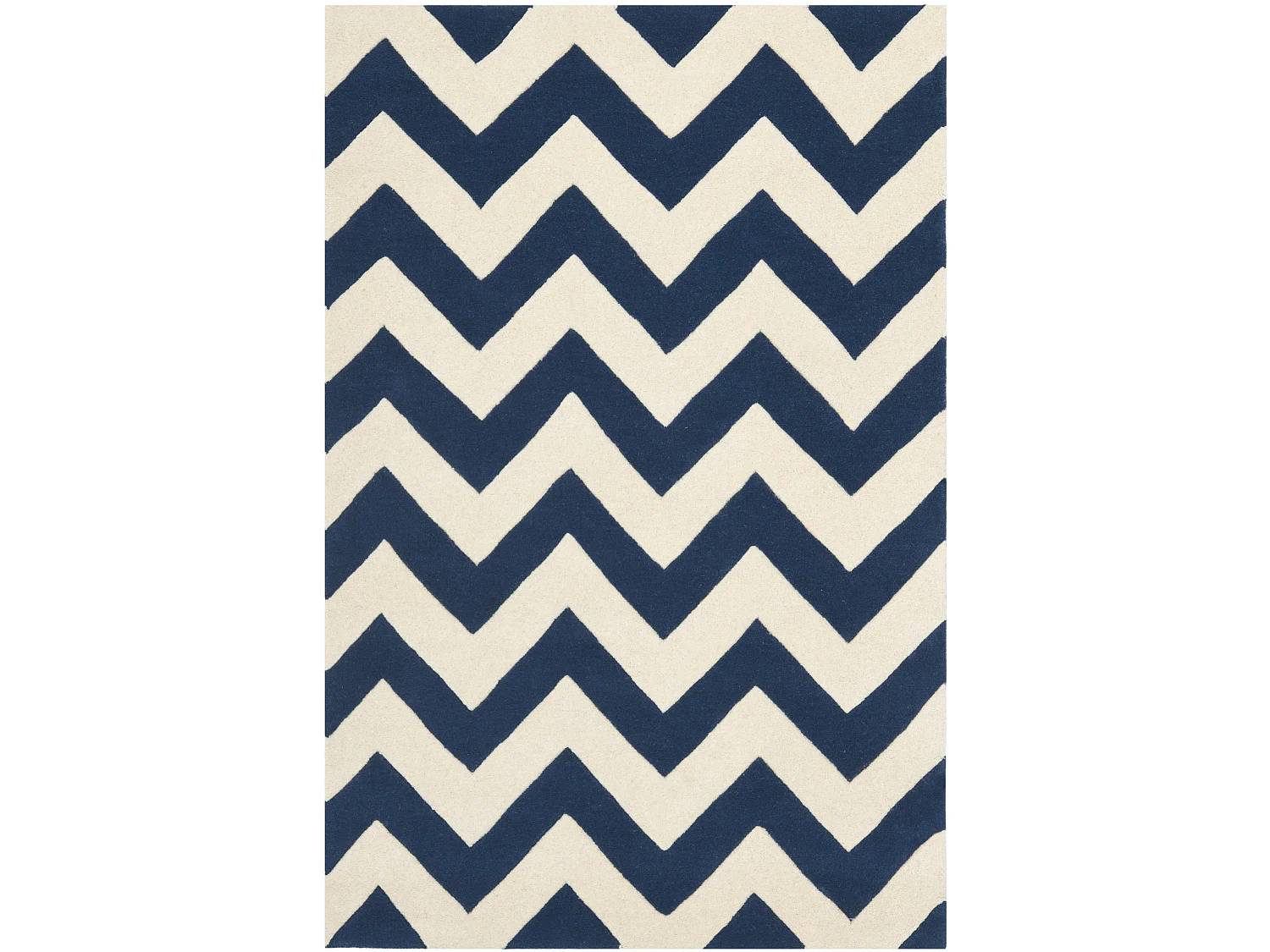 Tapis Bleu Marine/Neutre 91 X 152 cm - Anneliese