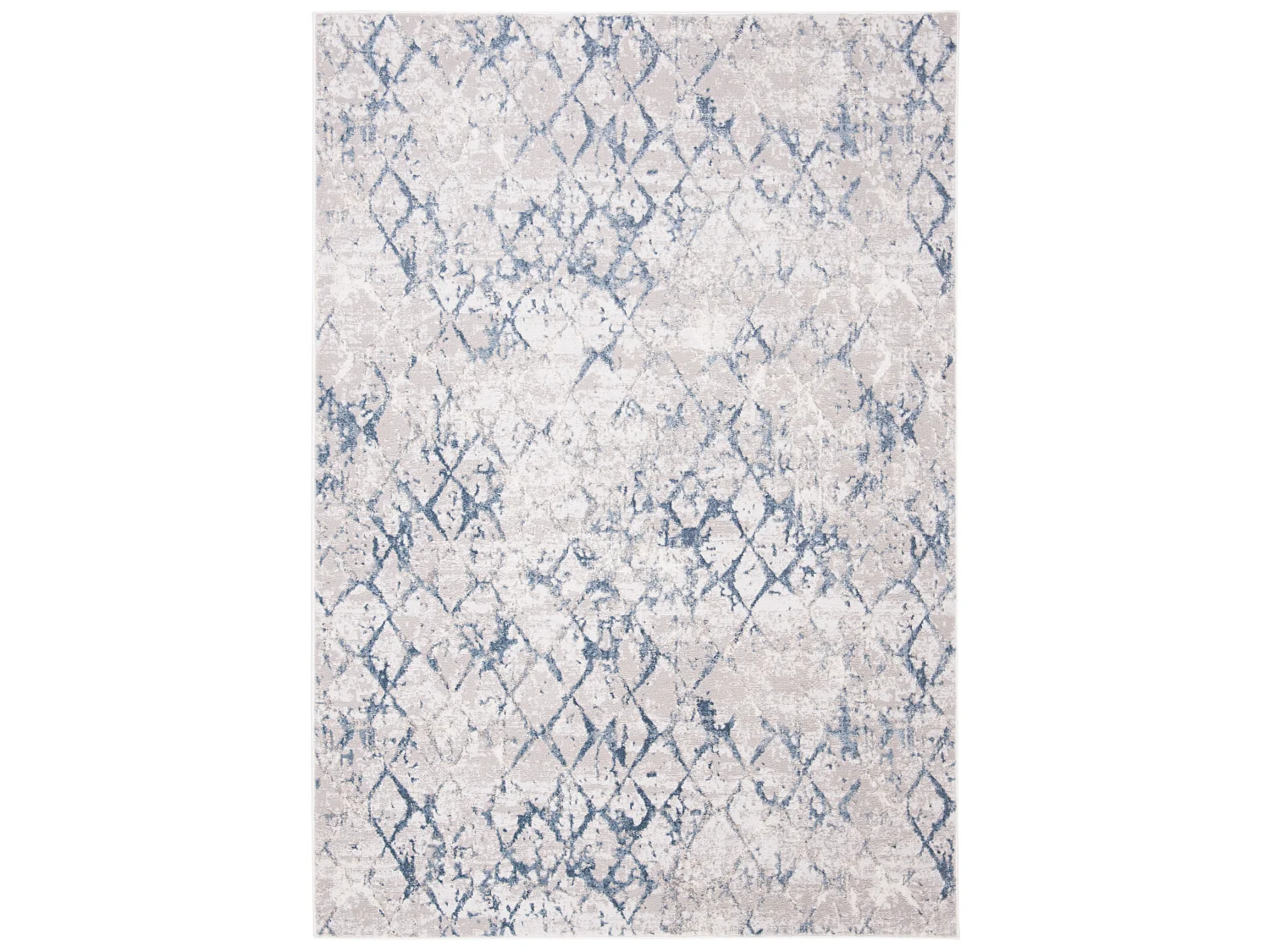 Tapis Gris/Bleu 160 X 229 cm - Léa