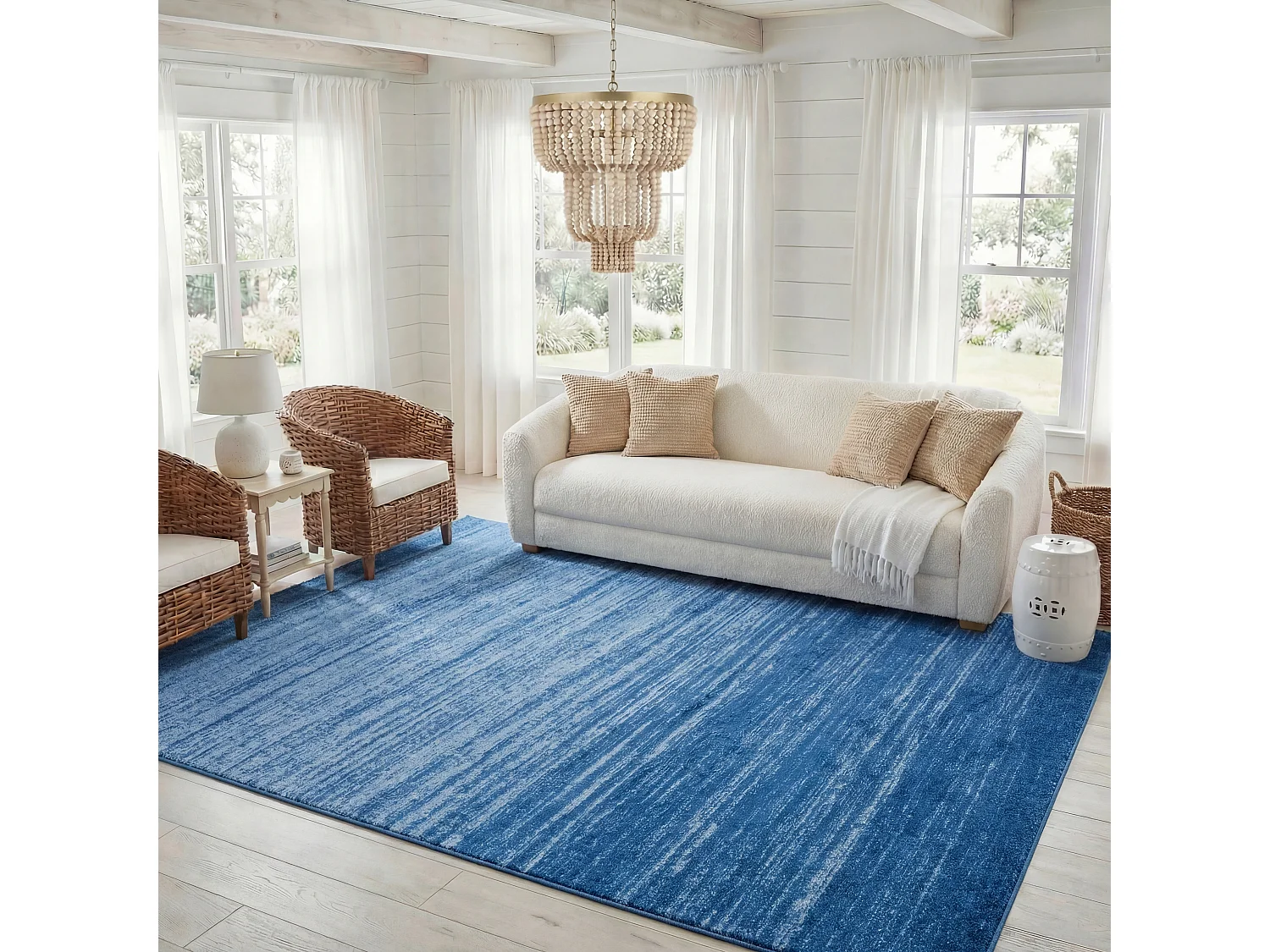 Tapis Bleu/Bleu Marine 155 X 229 cm - Marius