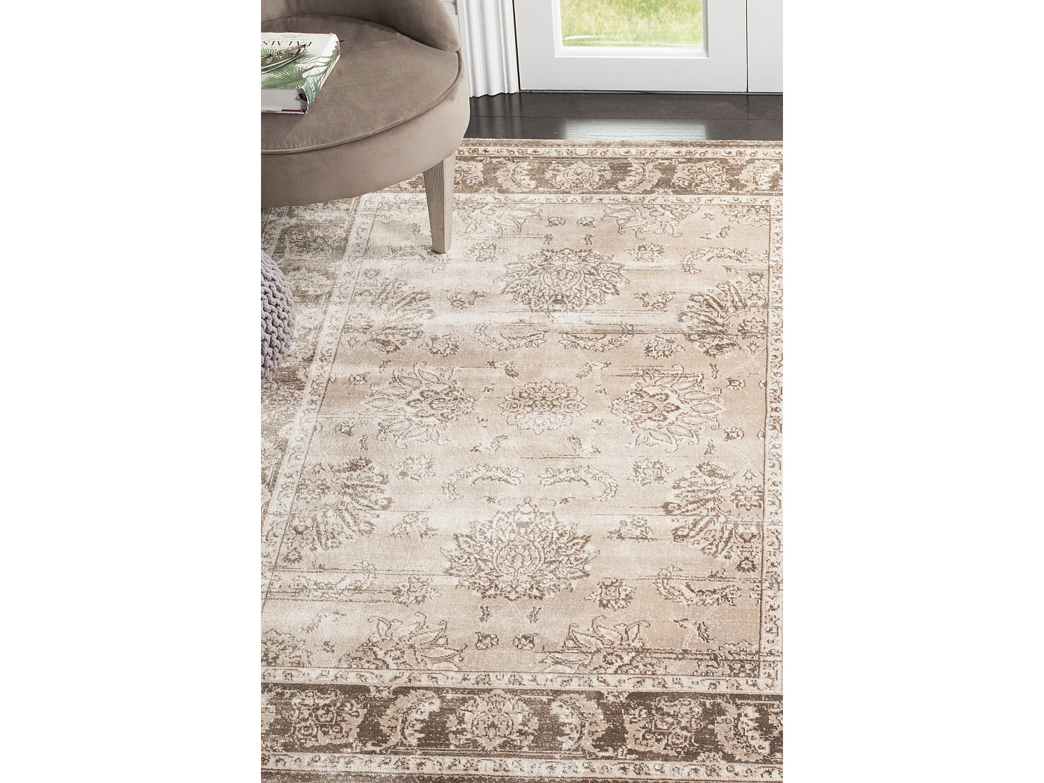 Tapis Neutre/Marron 122 X 170 cm - Darcy