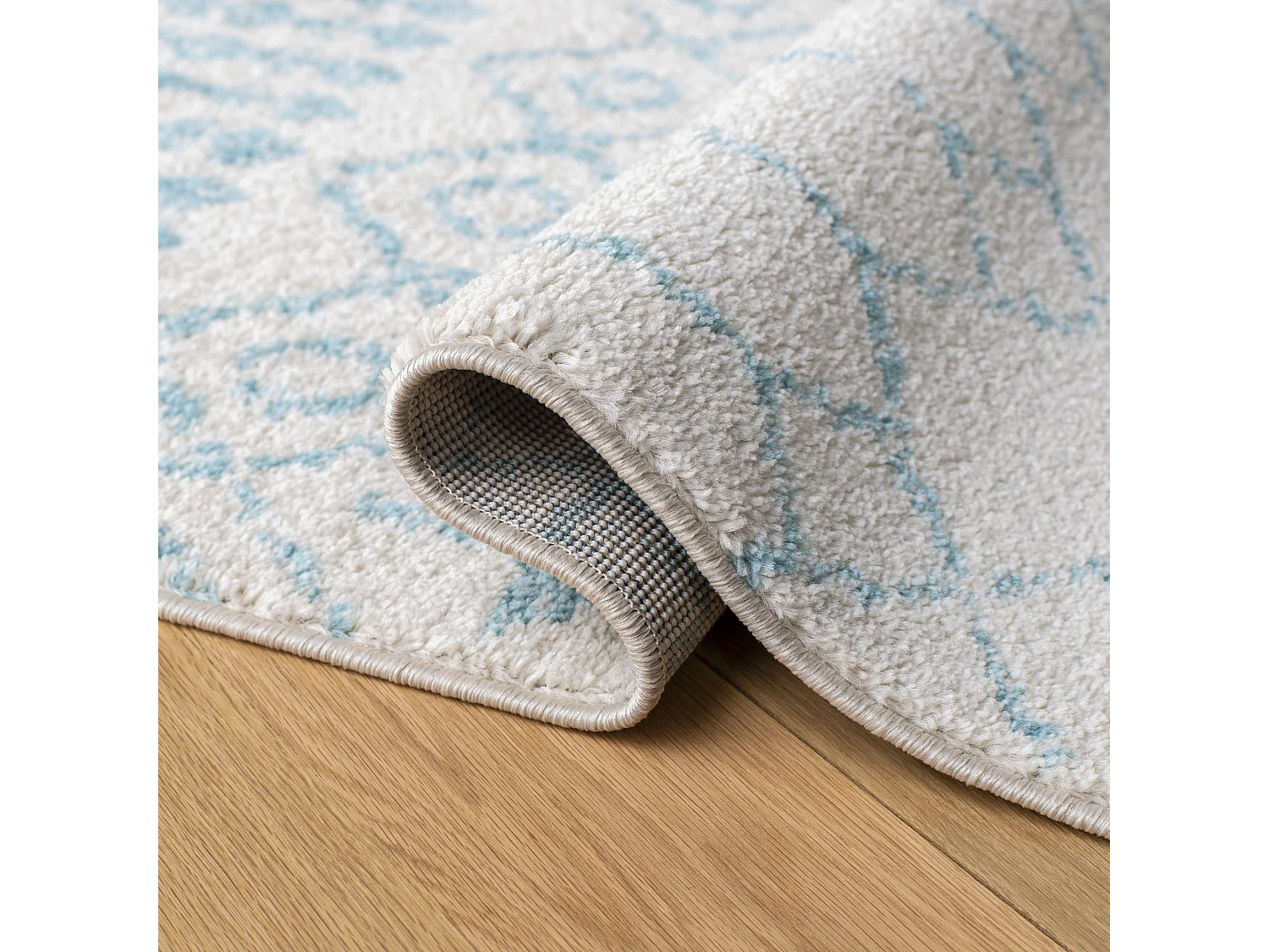 Tapis Neutre/Bleu 122 X 183 cm - Harmony