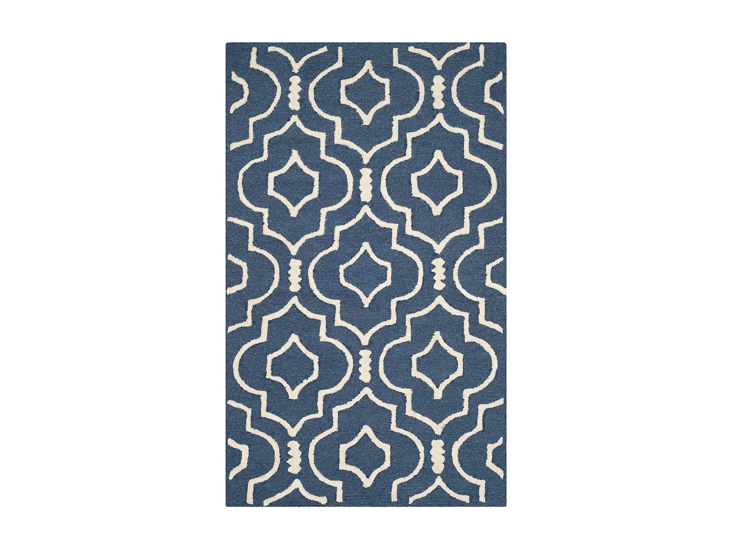 Tapis Bleu Marine Bleu/Neutre 91 X 152 cm - Ariel
