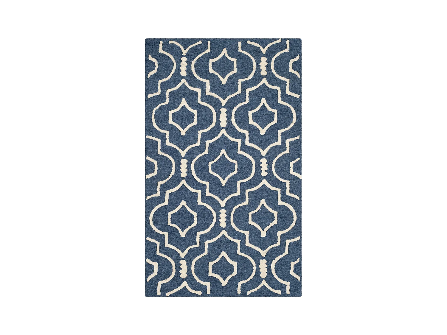 Tapis Bleu Marine Bleu/Neutre 91 X 152 cm - Ariel