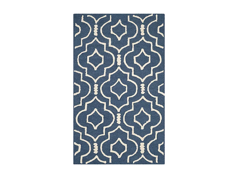Tapis Bleu Marine Bleu/Neutre 91 X 152 cm - Ariel