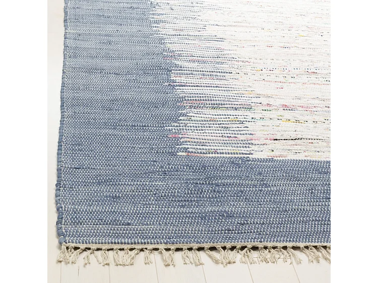 Tapis Neutre/Bleu Marine 183 X 274 cm - Saltillo