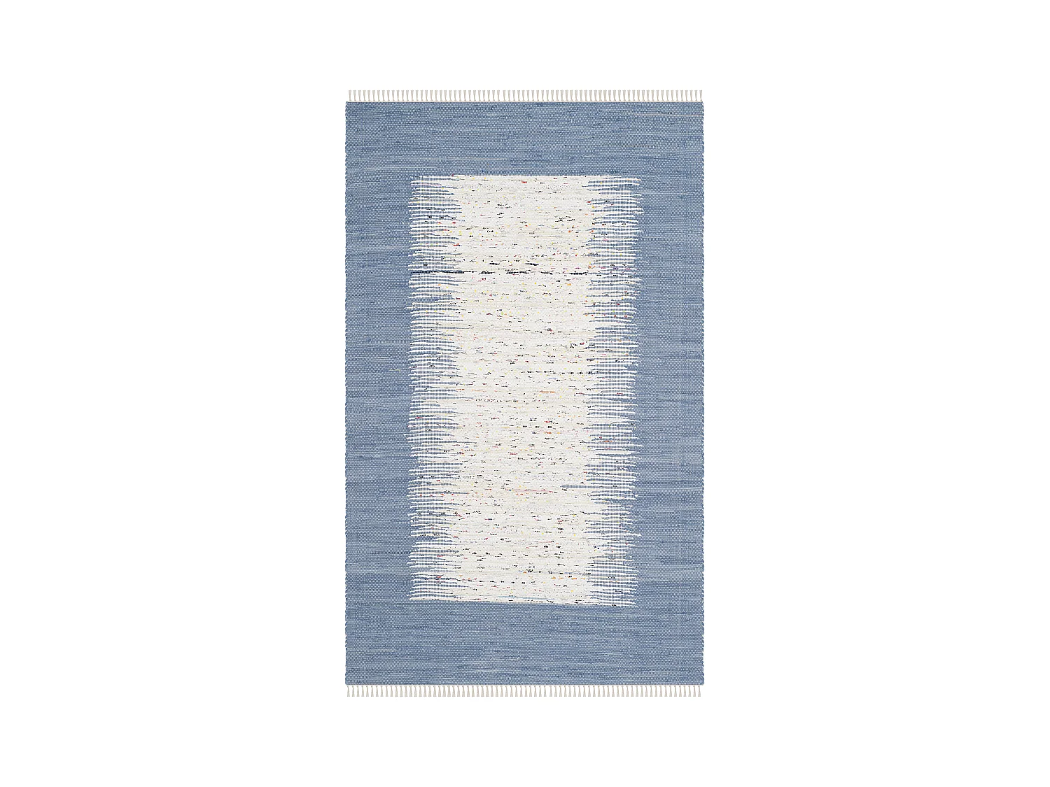 Tapis Neutre/Bleu Marine 183 X 274 cm - Saltillo