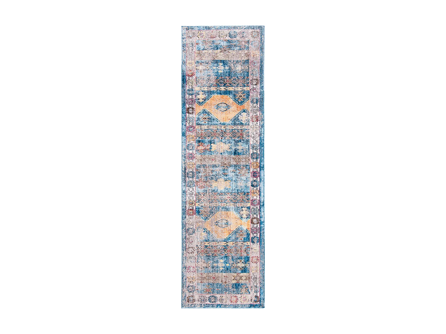 Tapis Bleu/Gris 69 X 244 cm - Yasmeen