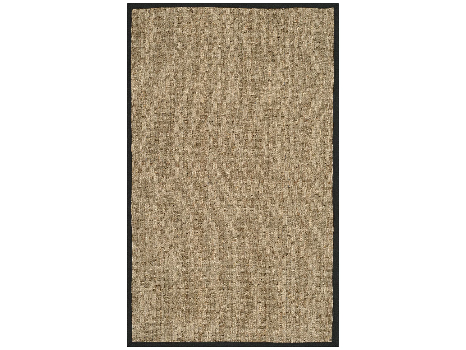 Tapis Naturel/Noir 76 X 122 cm - Roselyn