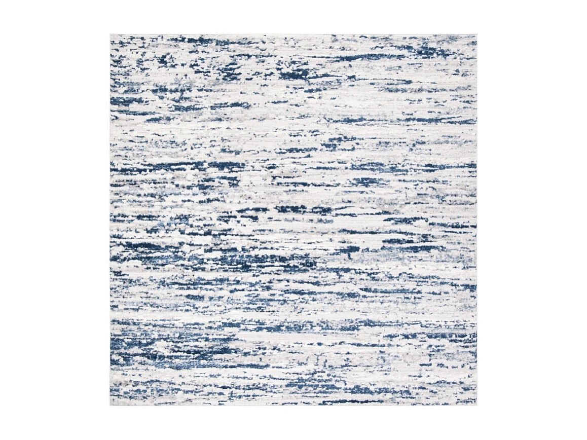 Tapis Gris/Marine 91 X 91 cm - Gabriel
