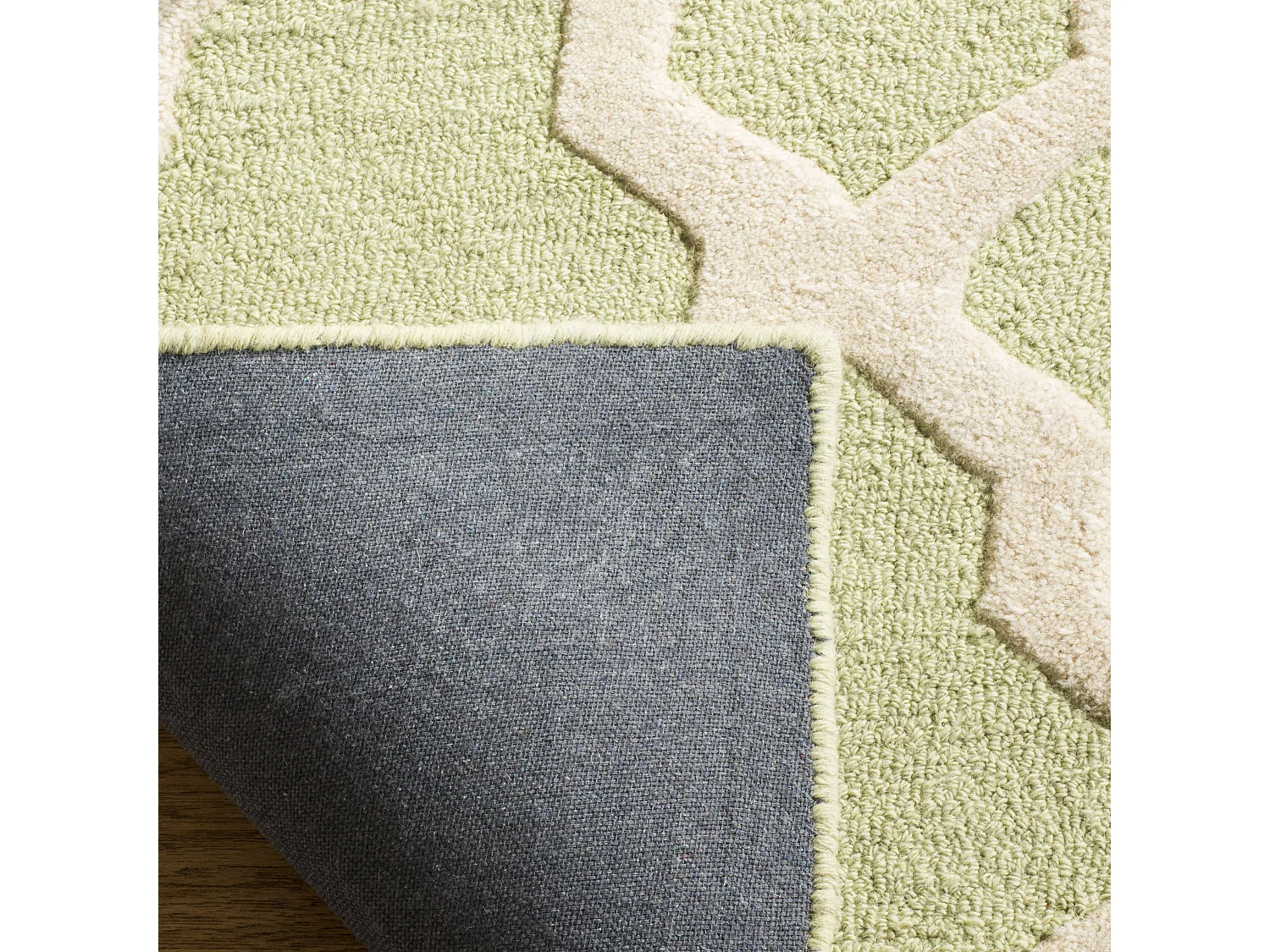 Tapis Vert/Neutre 61 X 91 cm - Ava