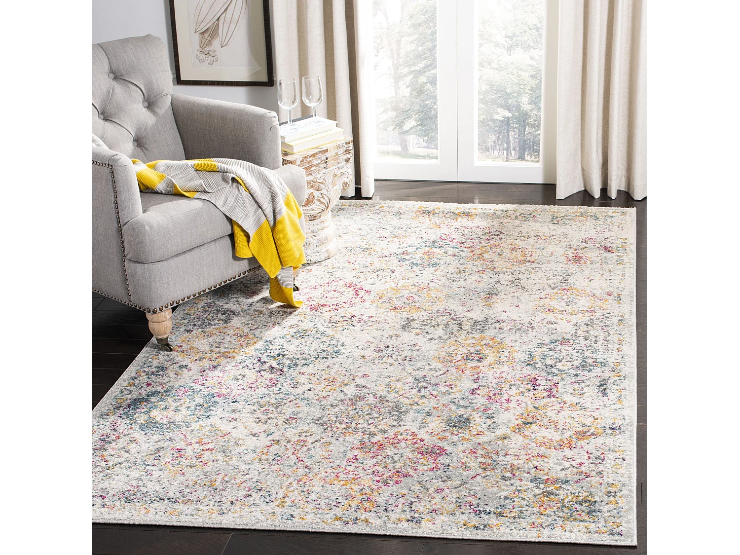 Tapis Gris/Or 122 X 183 cm - Mopani