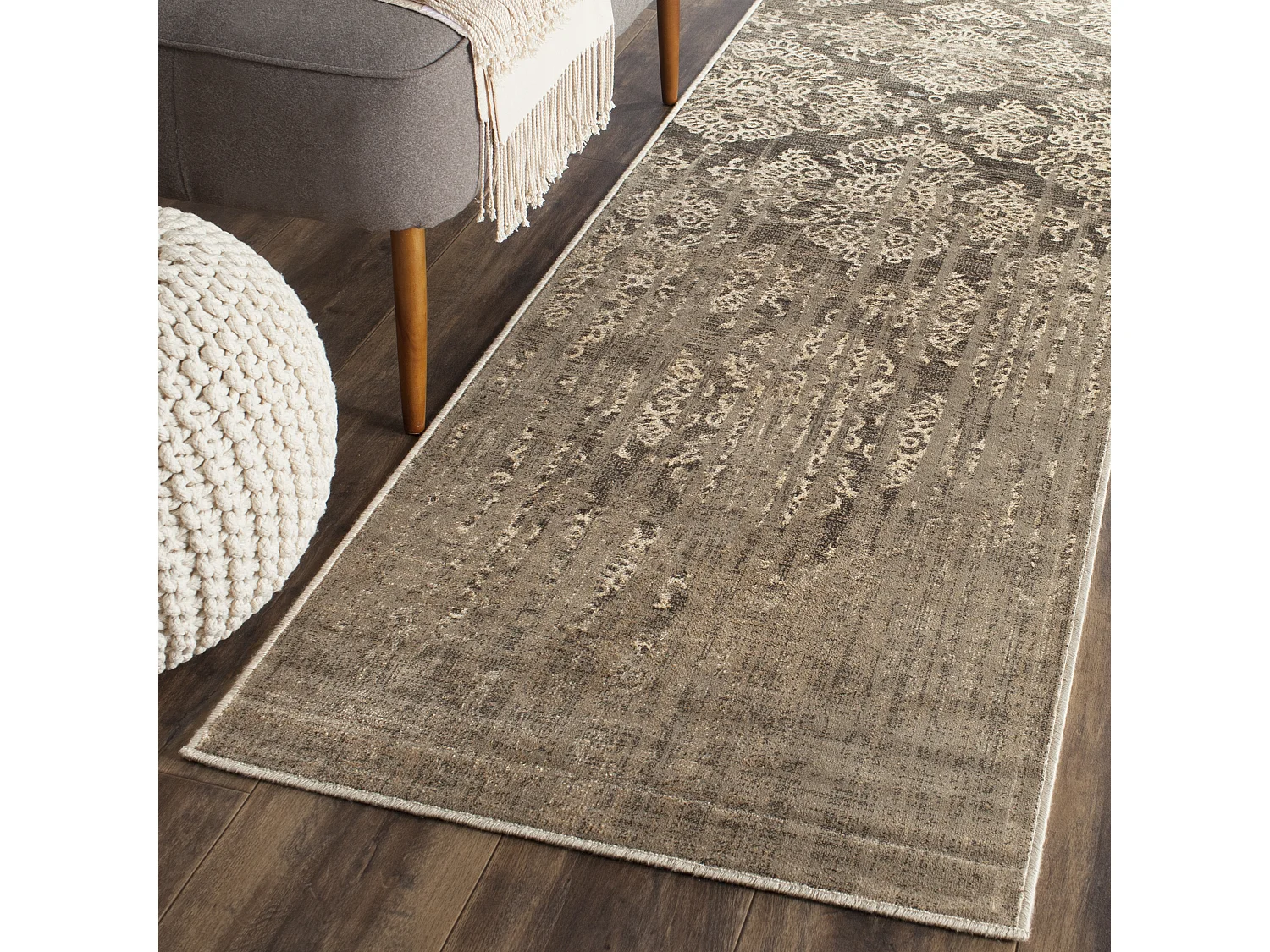 Tapis Marron/Neutre 66 X 244 cm - Sorel