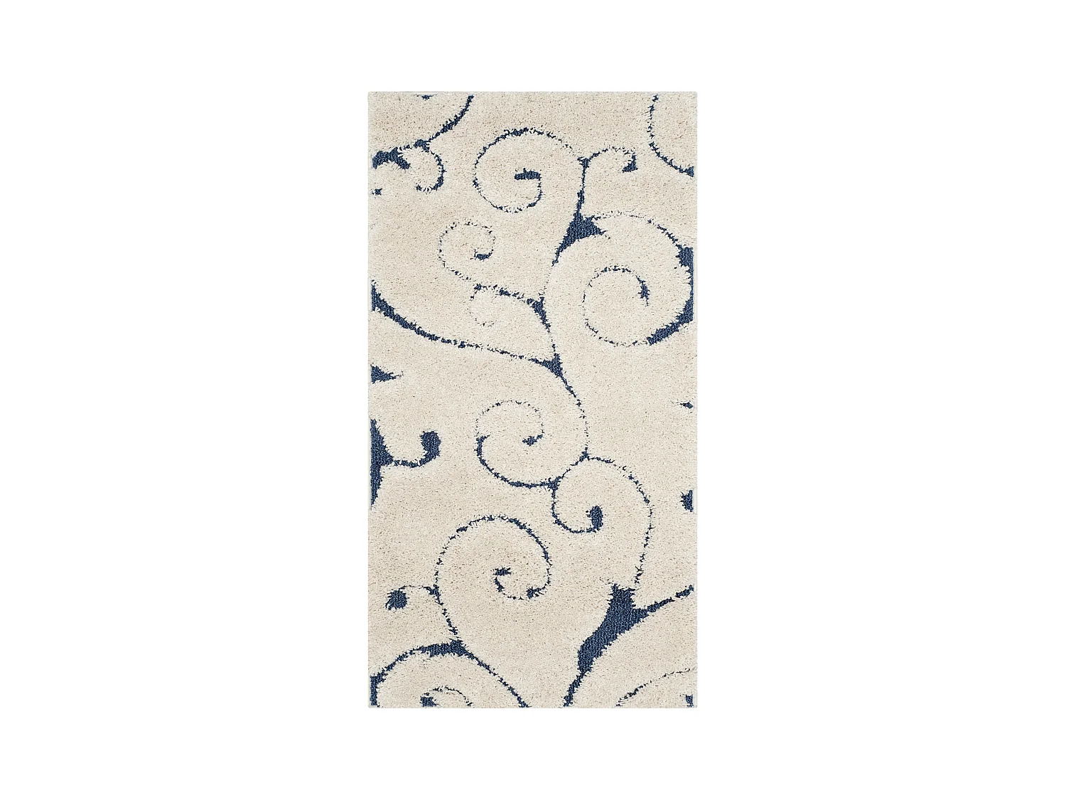 Tapis Crème/Bleu 61 X 91 cm - Rosalind