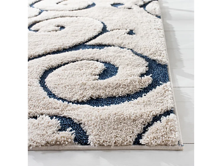 Tapis Crème/Bleu 61 X 91 cm - Rosalind