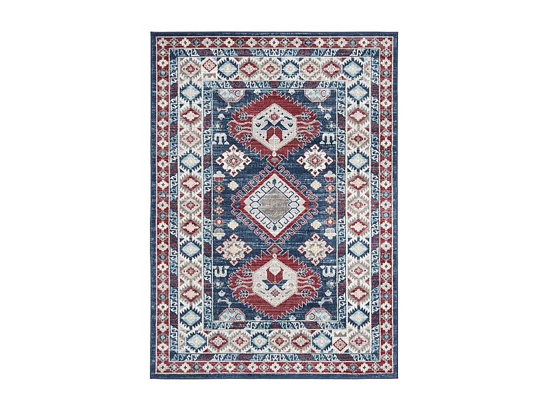 Tapis Bleu/Rouge 160 X 229 cm - Kathleen
