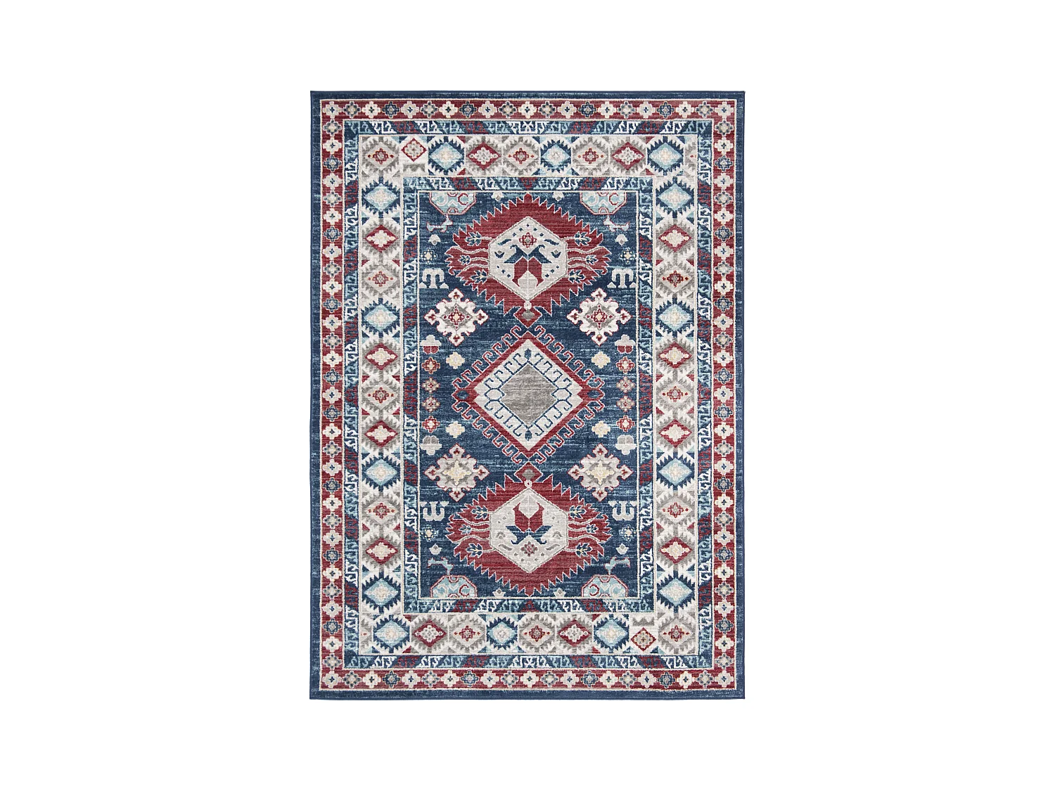 Tapis Bleu/Rouge 160 X 229 cm - Kathleen