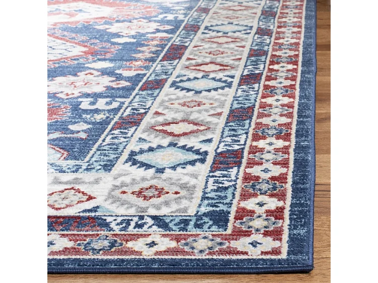 Tapis Bleu/Rouge 160 X 229 cm - Kathleen
