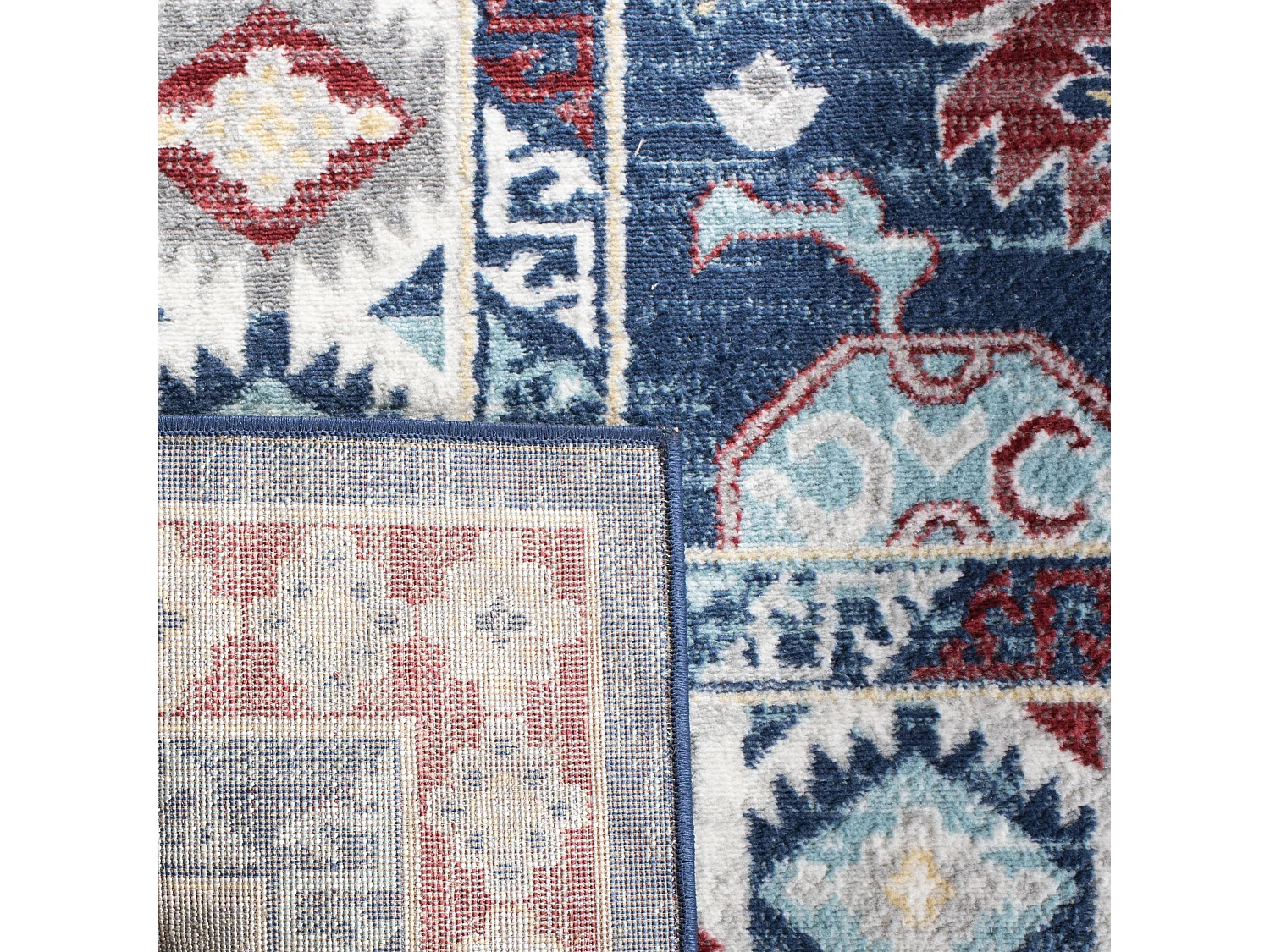 Tapis Bleu/Rouge 160 X 229 cm - Kathleen