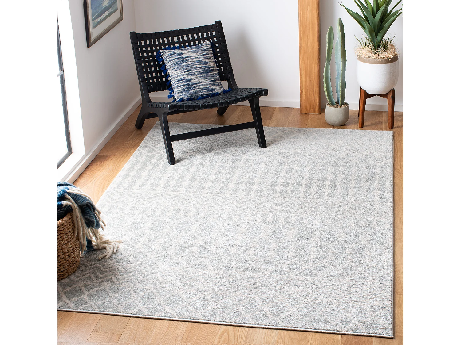 Tapis Gris 122 X 183 cm - Cecilia