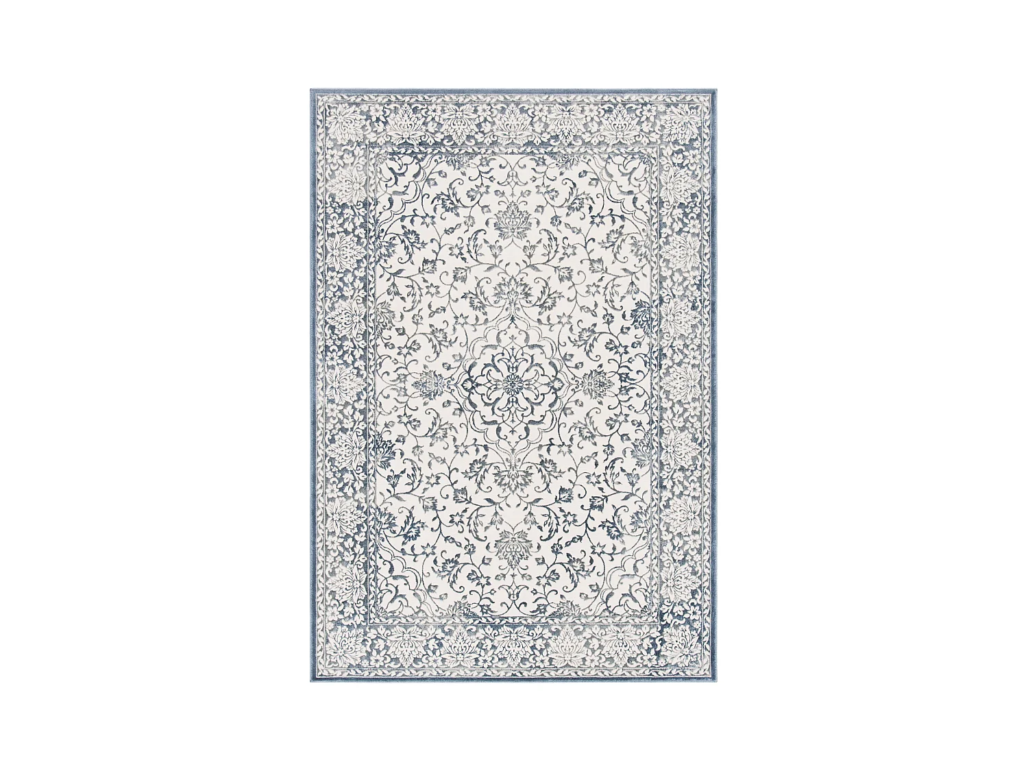 Tapis Bleu Marine/Neutre 155 X 229 cm - Alicia