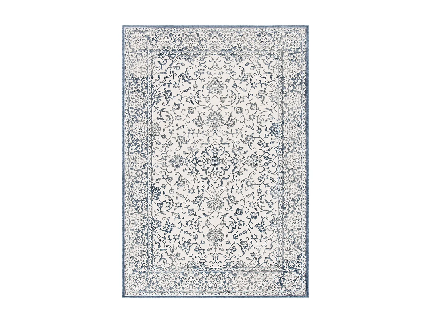 Tapis Bleu Marine/Neutre 155 X 229 cm - Alicia