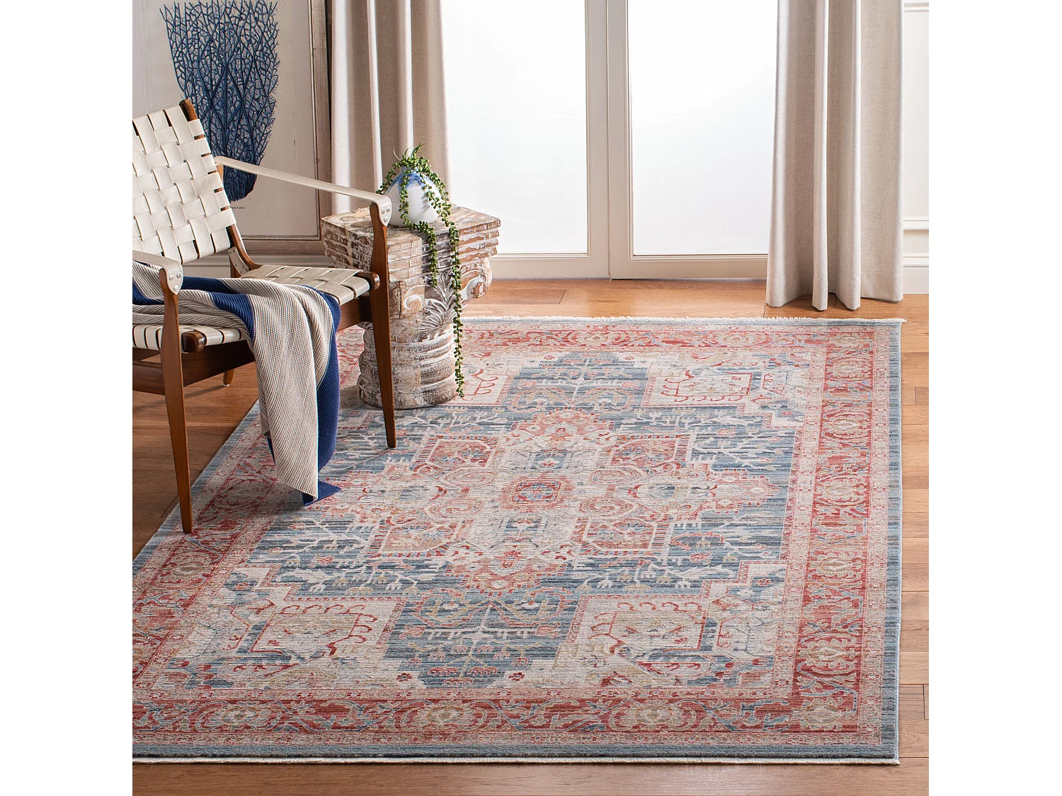 Tapis Bleu/Rouge 122 X 183 cm - Kailani