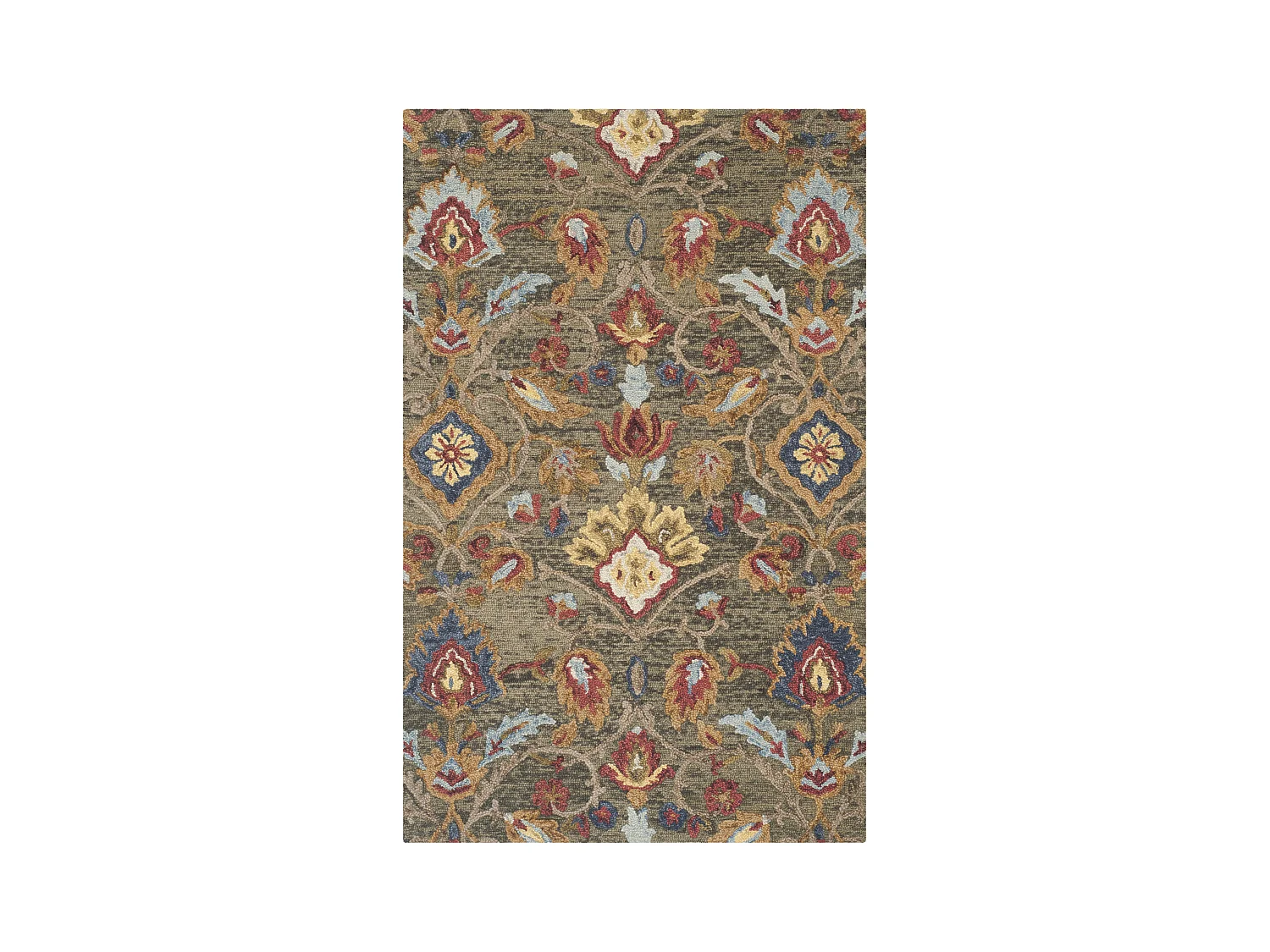 Tapis Vert/Multicolore 183 X 274 cm - Juni